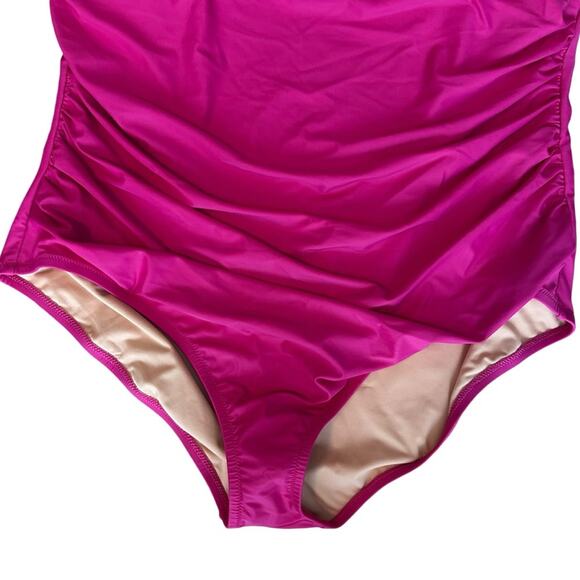 NEW J.Crew Sleek ruched one-shoulder one-piece swimsuit Size 20 - Picture 7 of 12